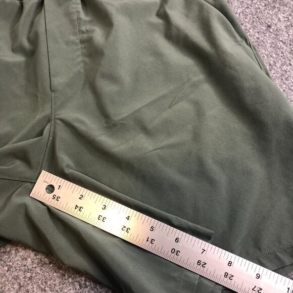 Luululemon THE Shorts Mens Small Green Performance 7" Inseam Stretch Gym - Picture 6 of 11